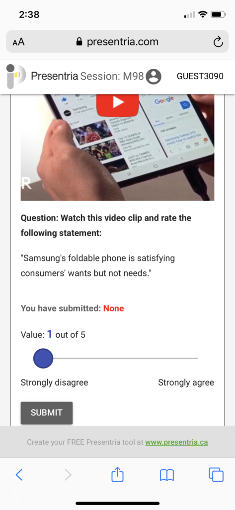 Question Type: Likert Scale